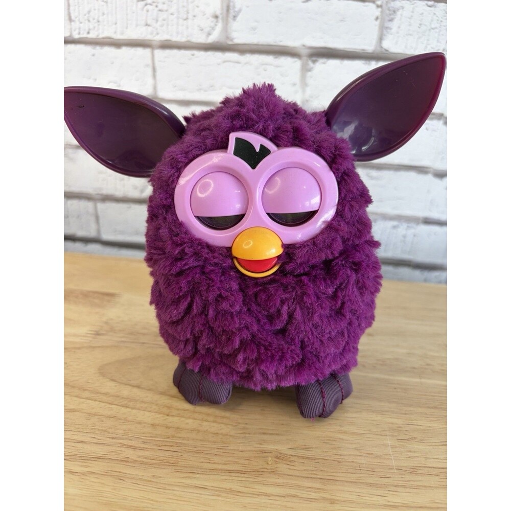 Furby Hasbro 2012 Purple Plum Fairy LCD Eyes Electronic Pet Toy Tested Working